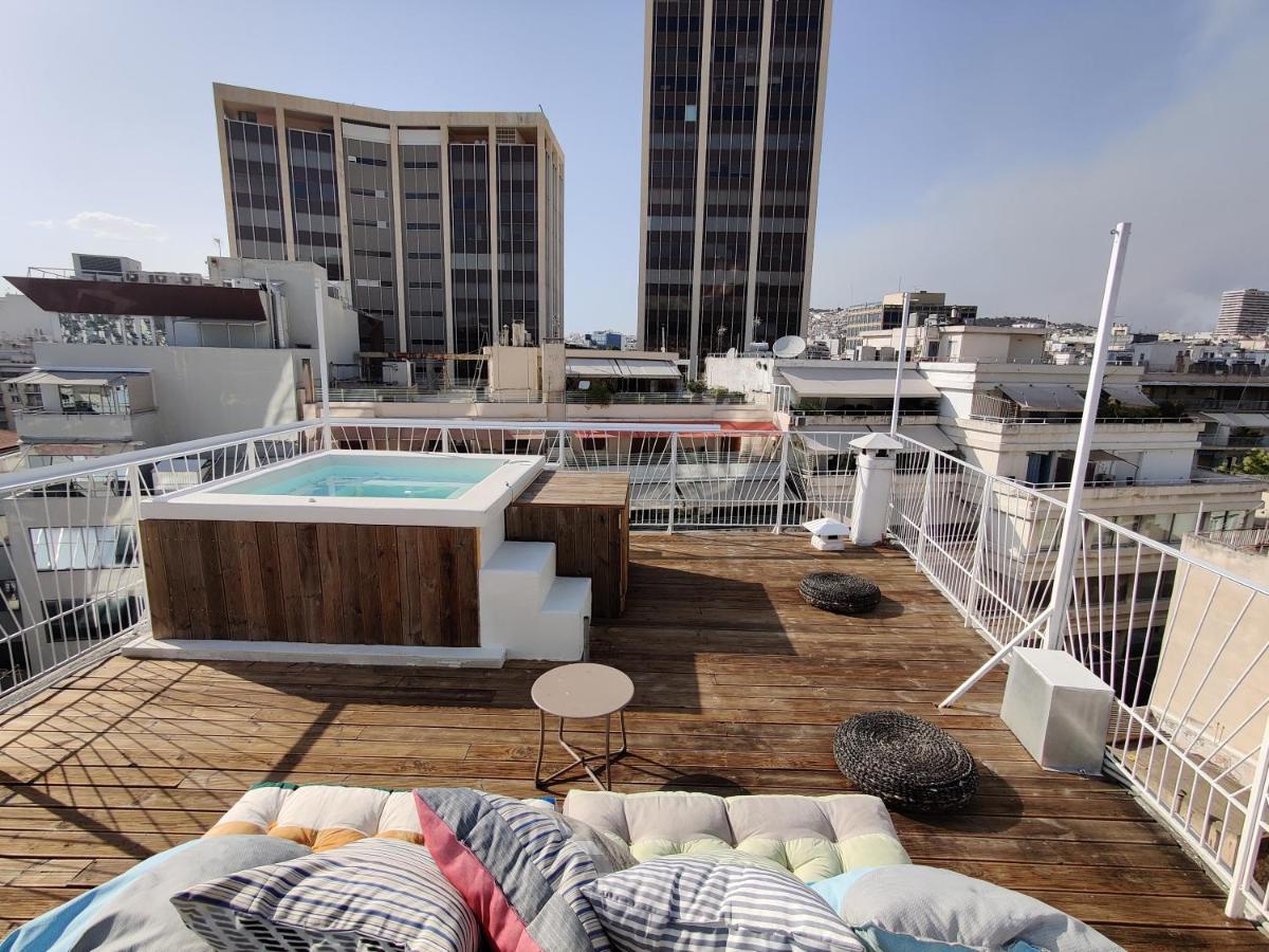Unique Solar Penthouse With Jacuzzi And Sauna In Central Athen Exterior foto